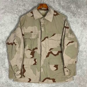 Vtg US Military Desert Camo Combat Coat Jacket DCU Medium Regular Army 3-Color